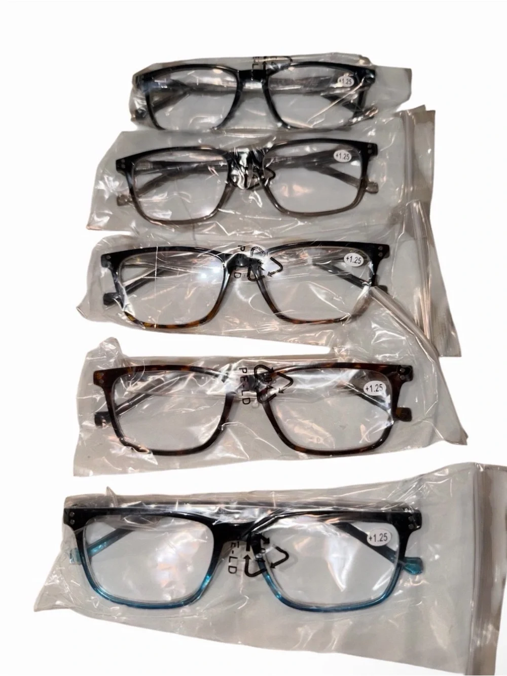 5-Pack Reading Glasses +1.25